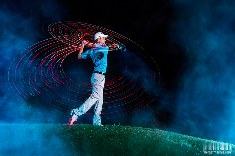 Golf Lightpainting by Markus Berger