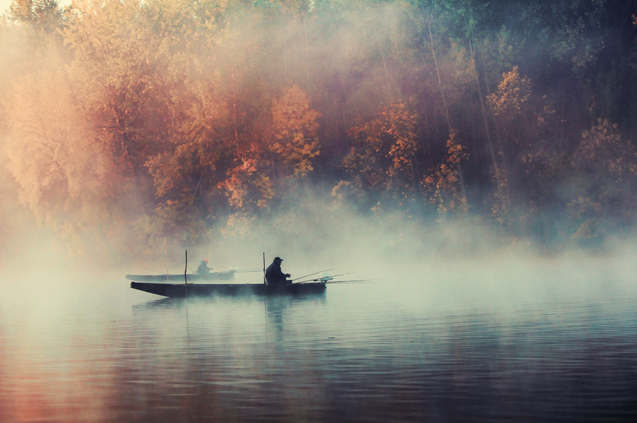 Fog & fishermans by Nemanja Jerkov