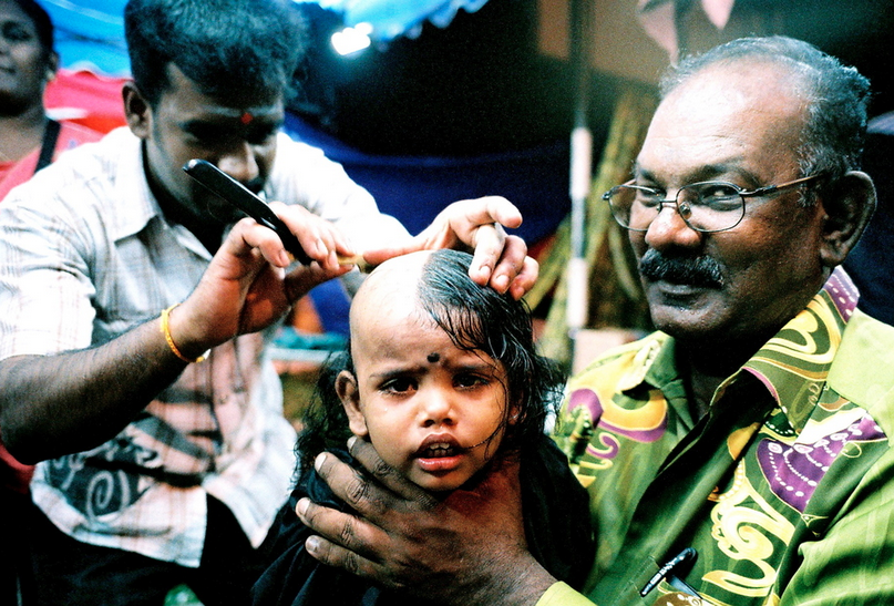 Please don't shave me bald!!! (Thaipusam Festival) by Yeow Chin Liang