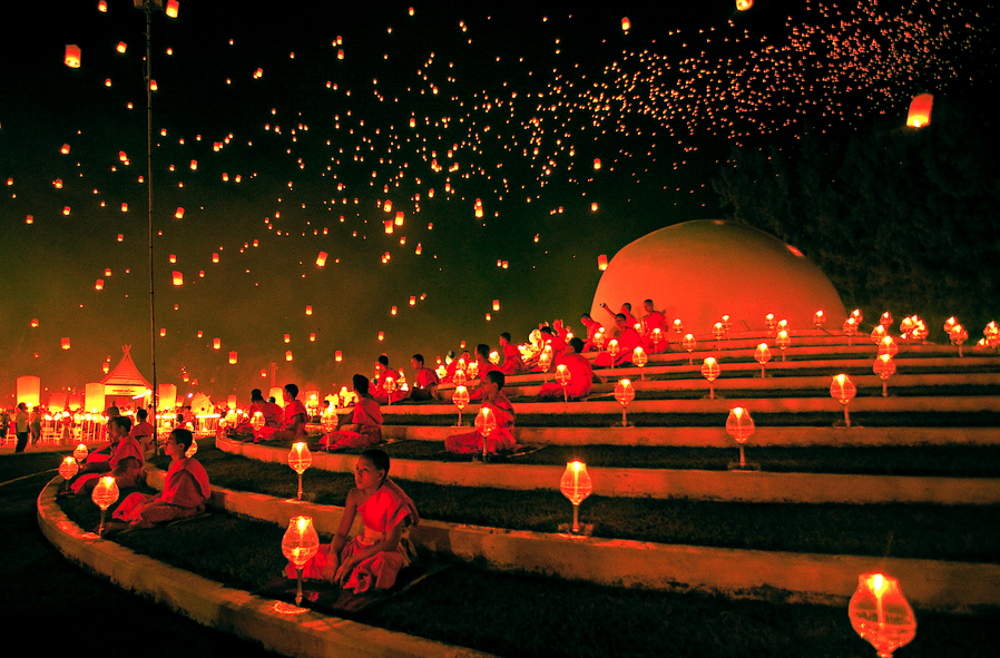YeePeng Festival ChiangMai Thailand by chattakan kosol