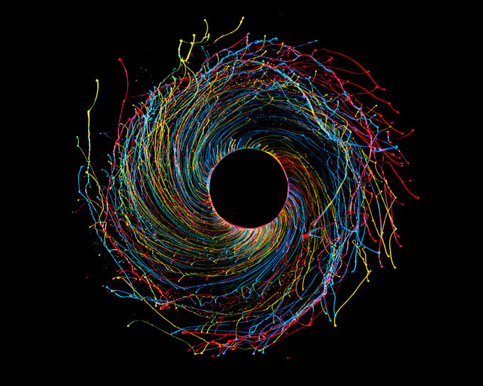 Black Hole, Paint in Motion by Fabian Oefner