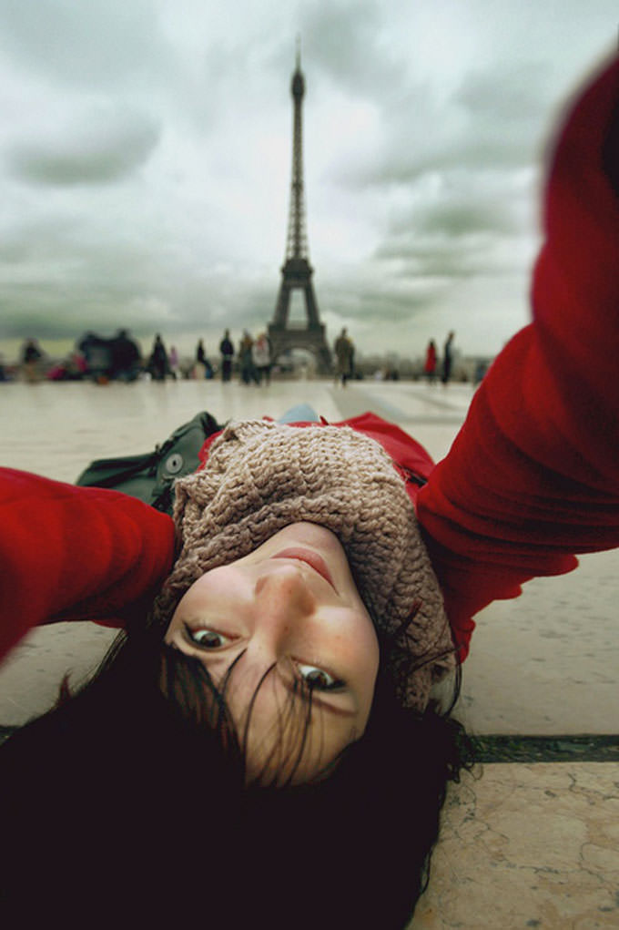 Selfportrait with Eiffel by Nastia irrr Sokolova