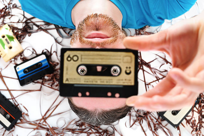 Retro Tape Portrait by Roman Rodionov