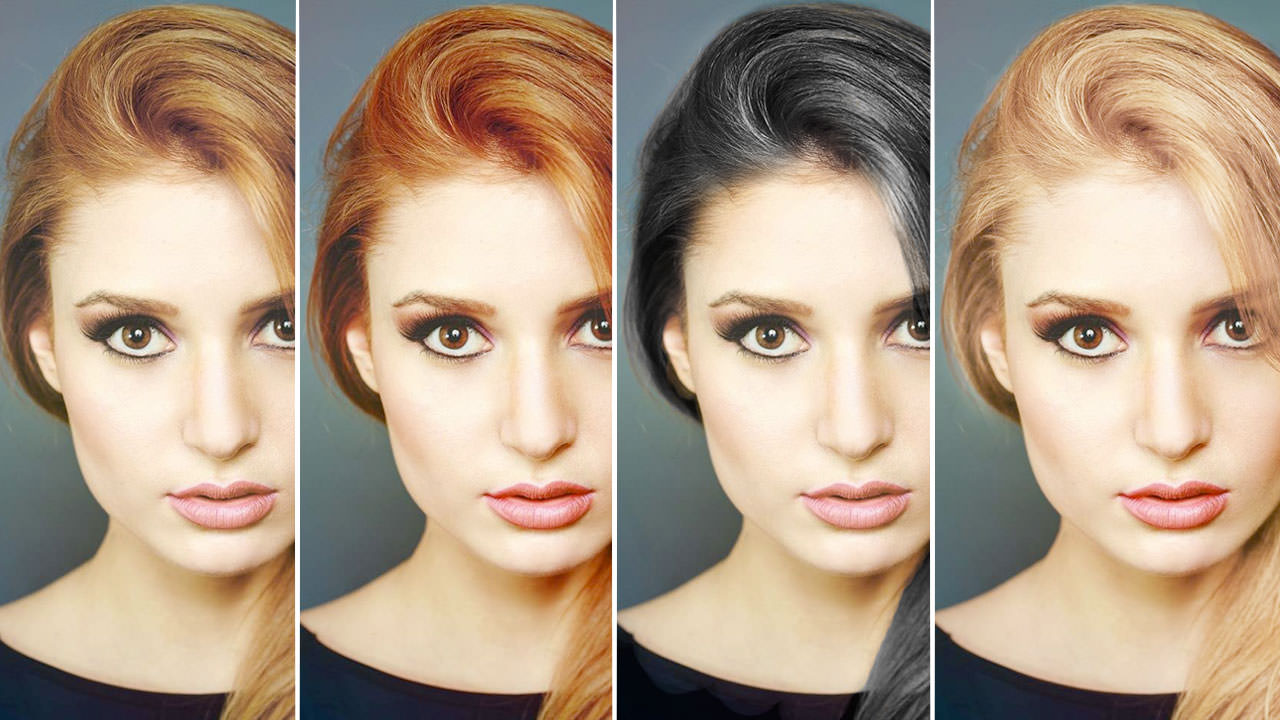 How to Change  Hair  Color  in Photoshop