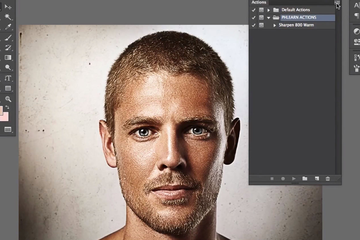 create professional photoshop actions