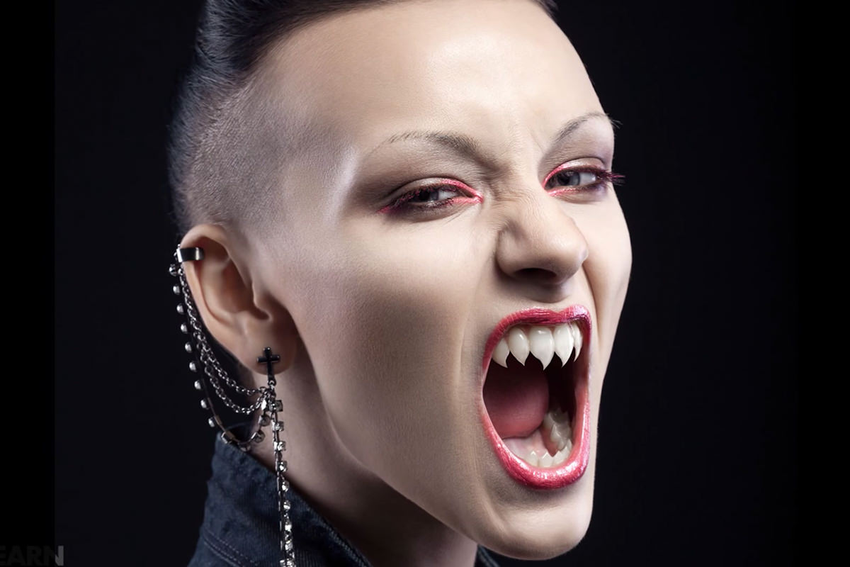 vampire teeth sharpening