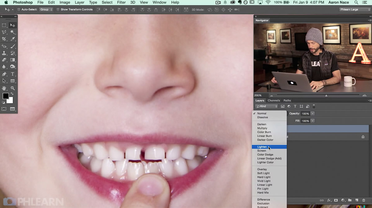 photoshop replace missing tooth steps
