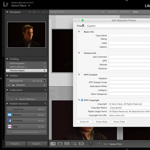 How to Add Metadata to Photos in Lightroom PHLEARN