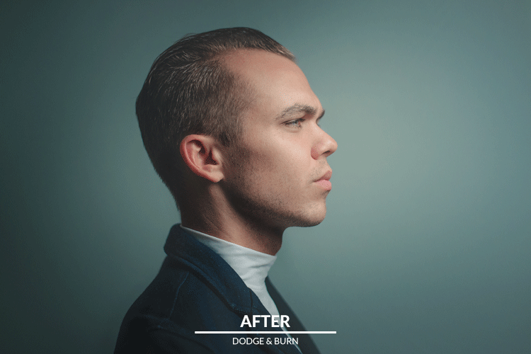 PHLEARN Dodge & Burn Before After