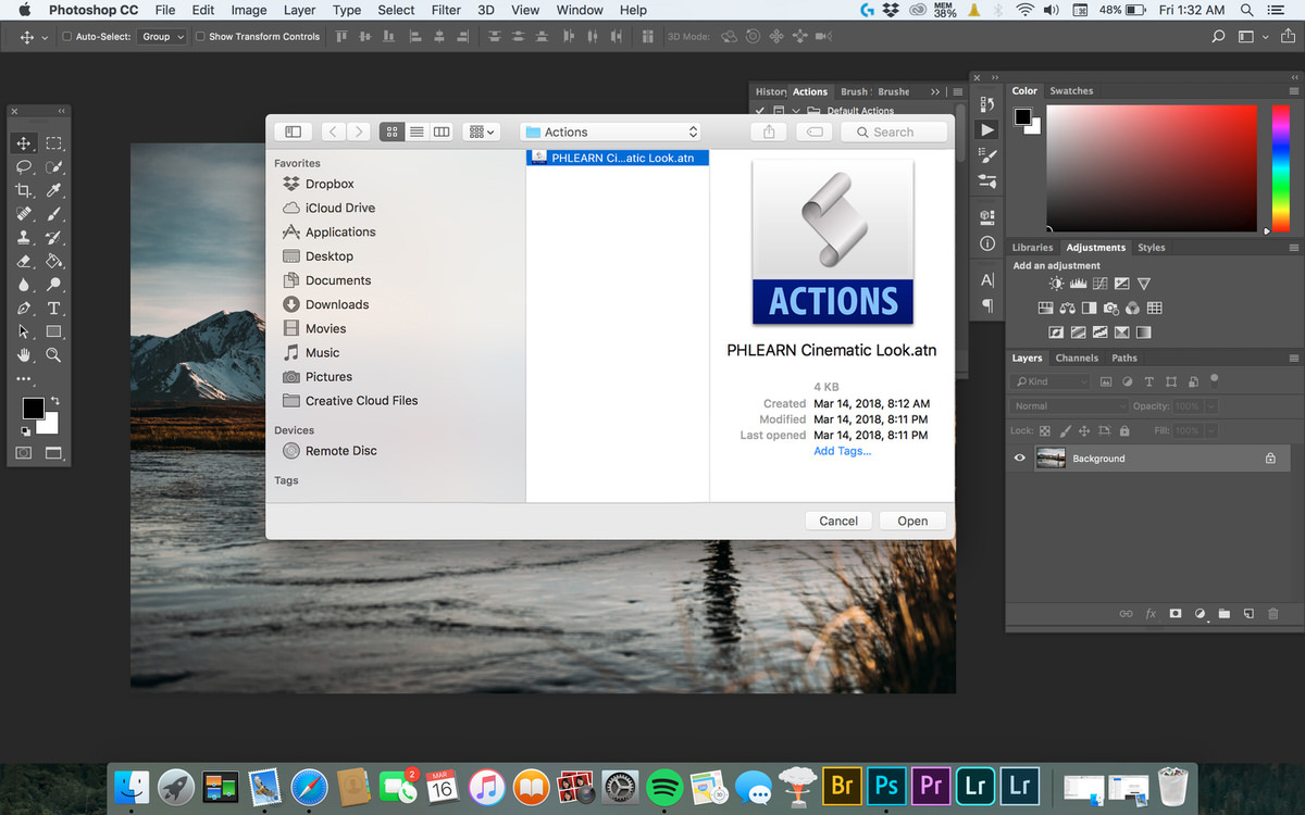 Create a Cinematic Look in Realistic Color Film Effect PHLEARN