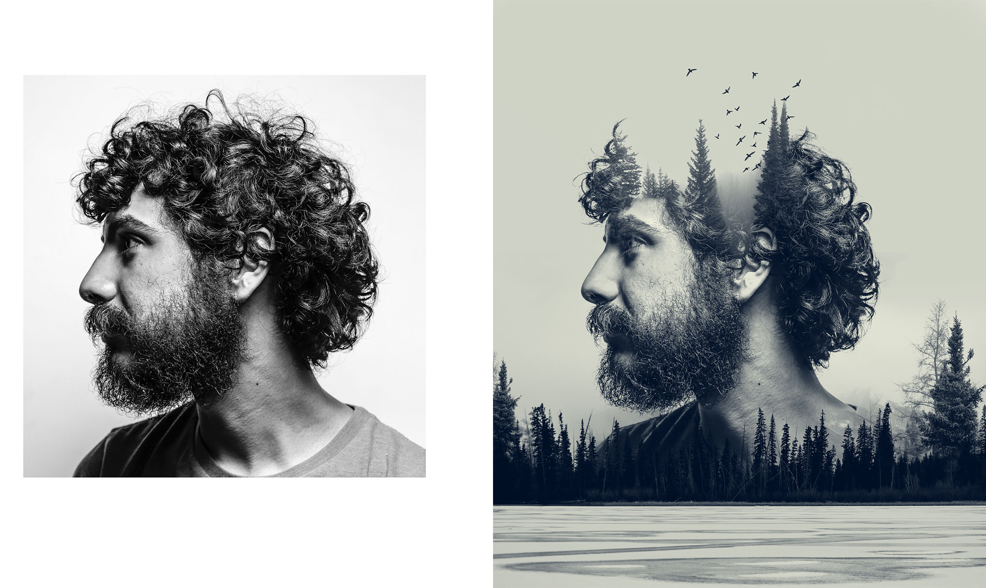 double exposure effect photoshop action free download