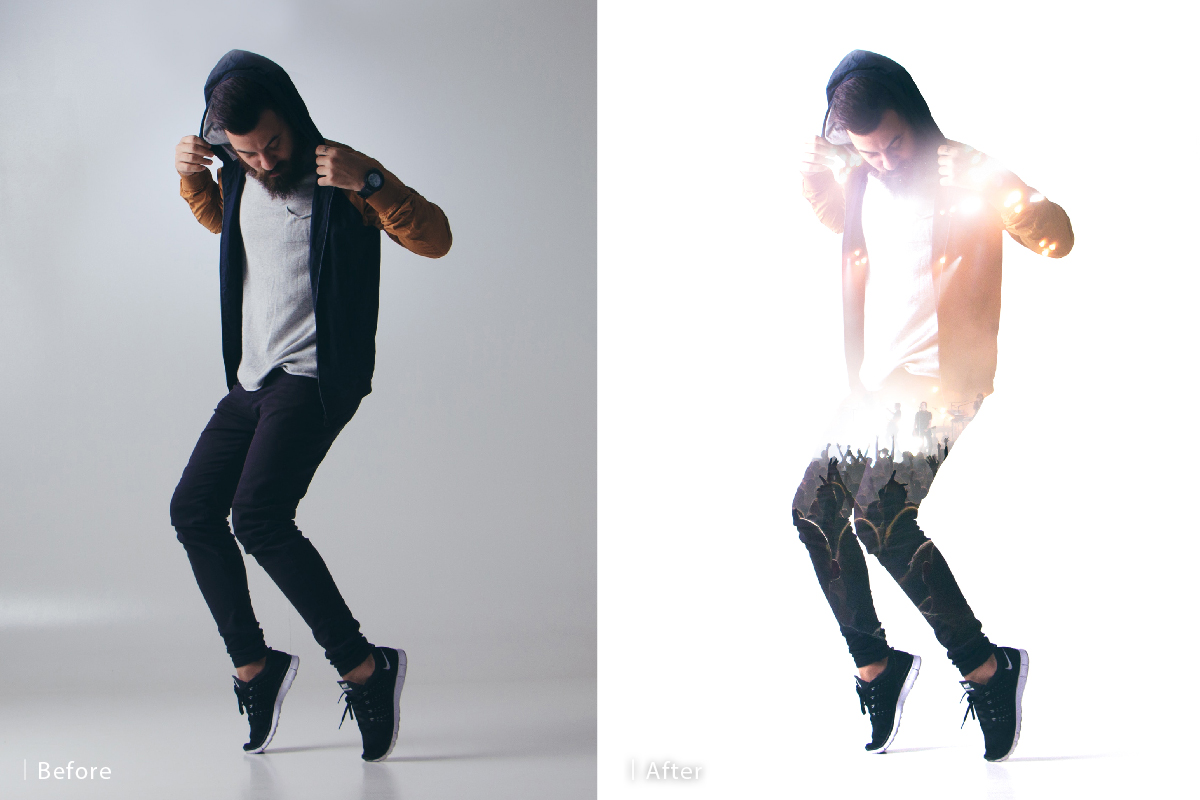 double exposure photoshop banner