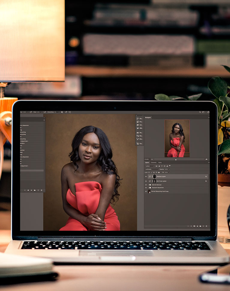 one hour portrait retouching aaron nace