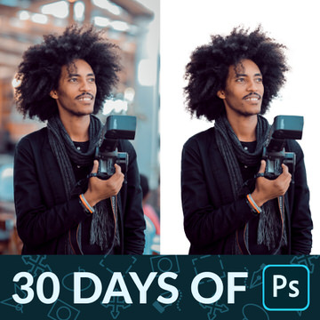 30 days of photoshop how to cut out hair with channels