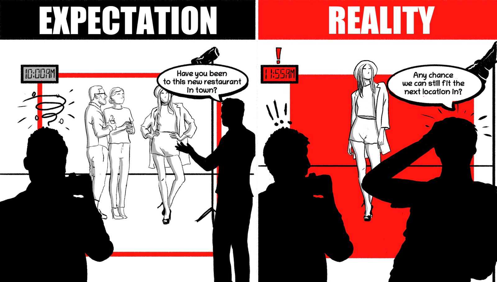 expectation vs reality presentation
