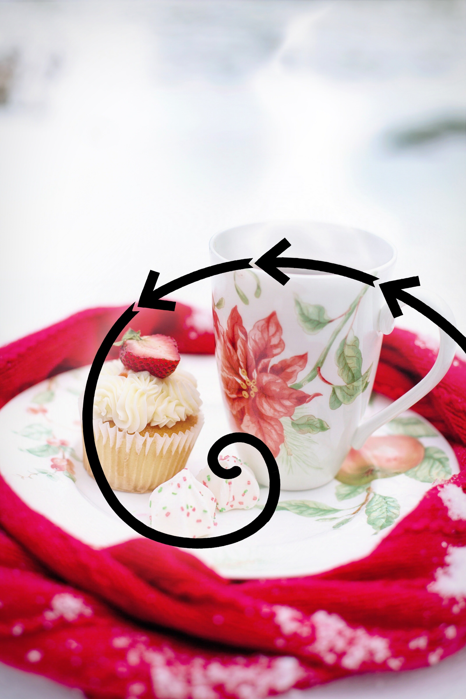 Golden Ratio Food Photography Example Overlay