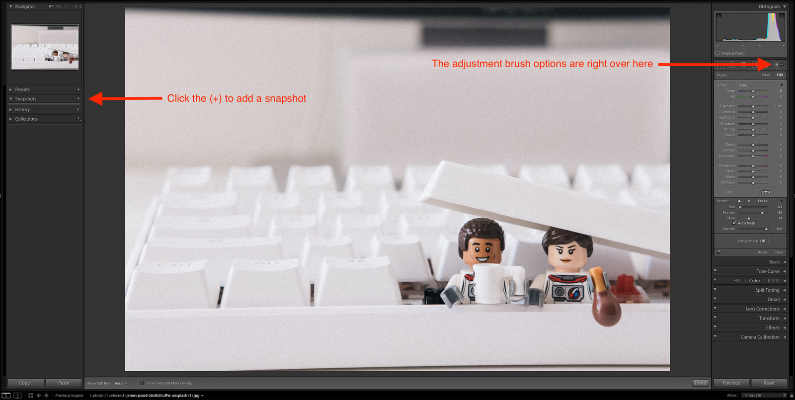 Juxtapose Color and Value Lightroom