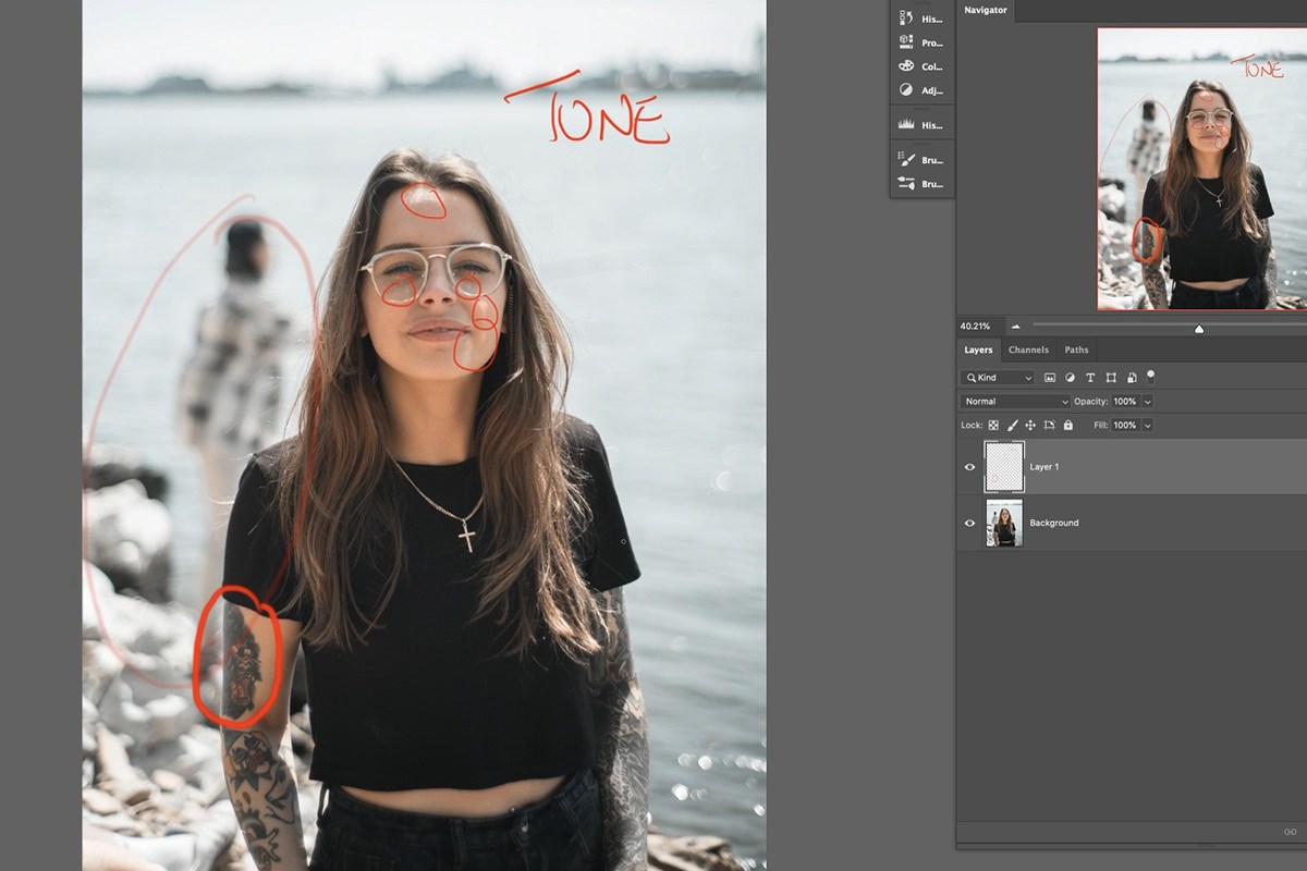 portrait editing photoshop