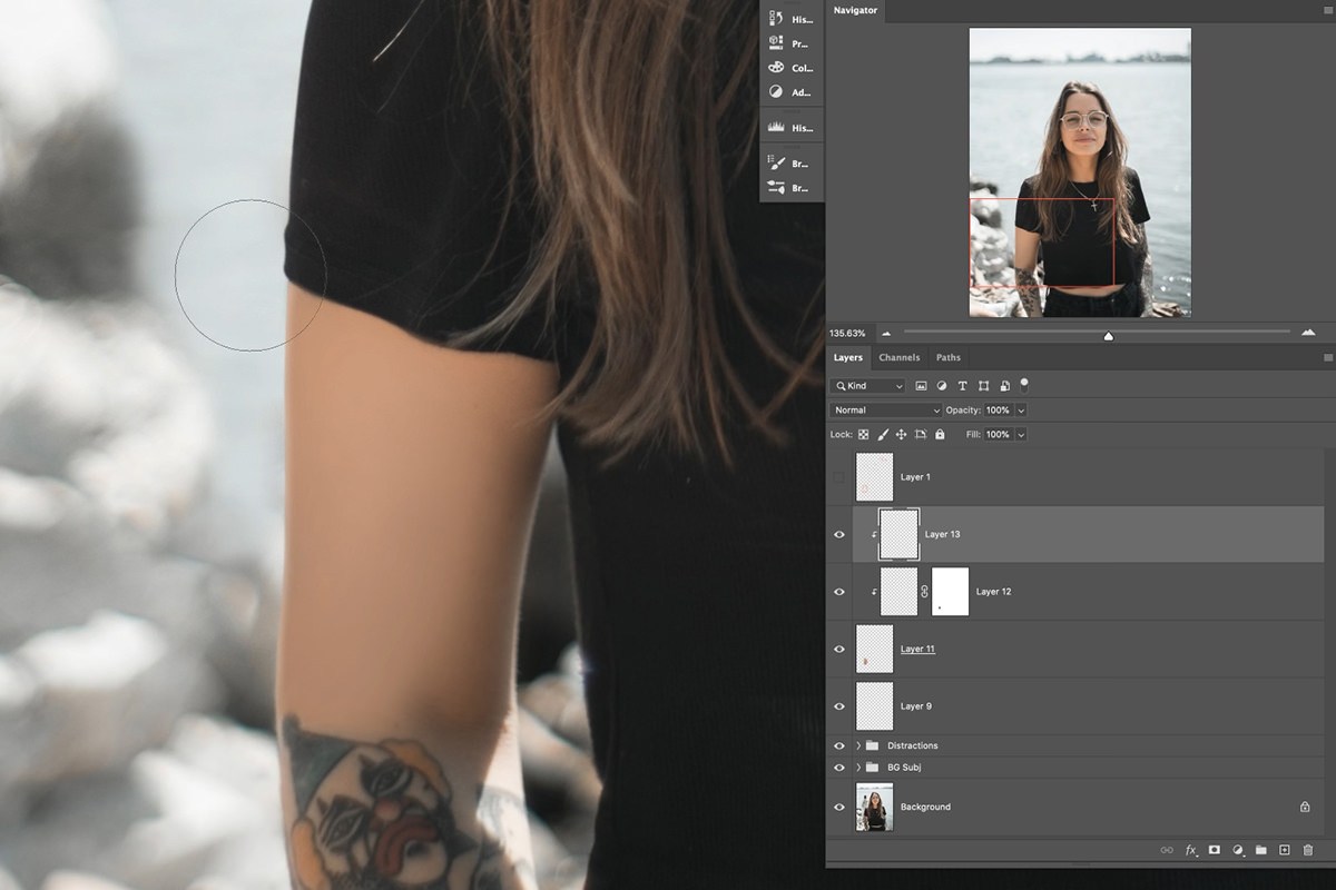 portrait editing photoshop