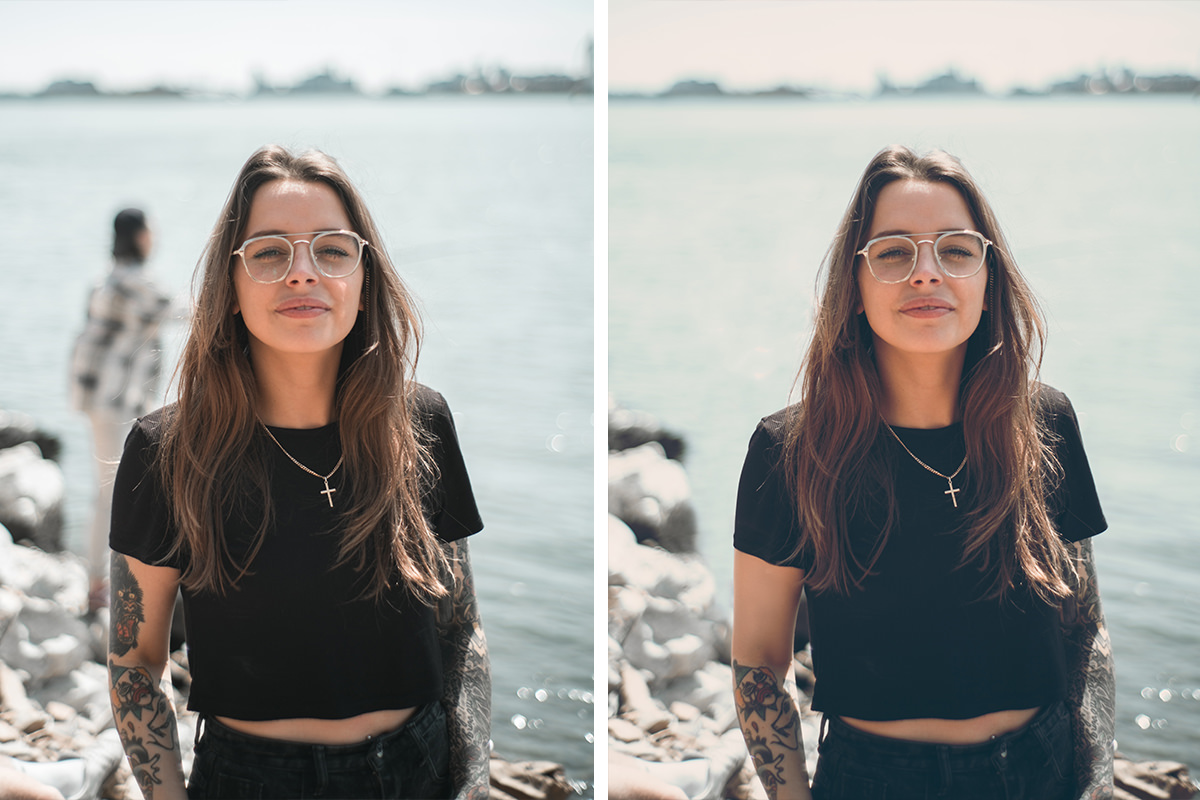 portrait editing photoshop before and after