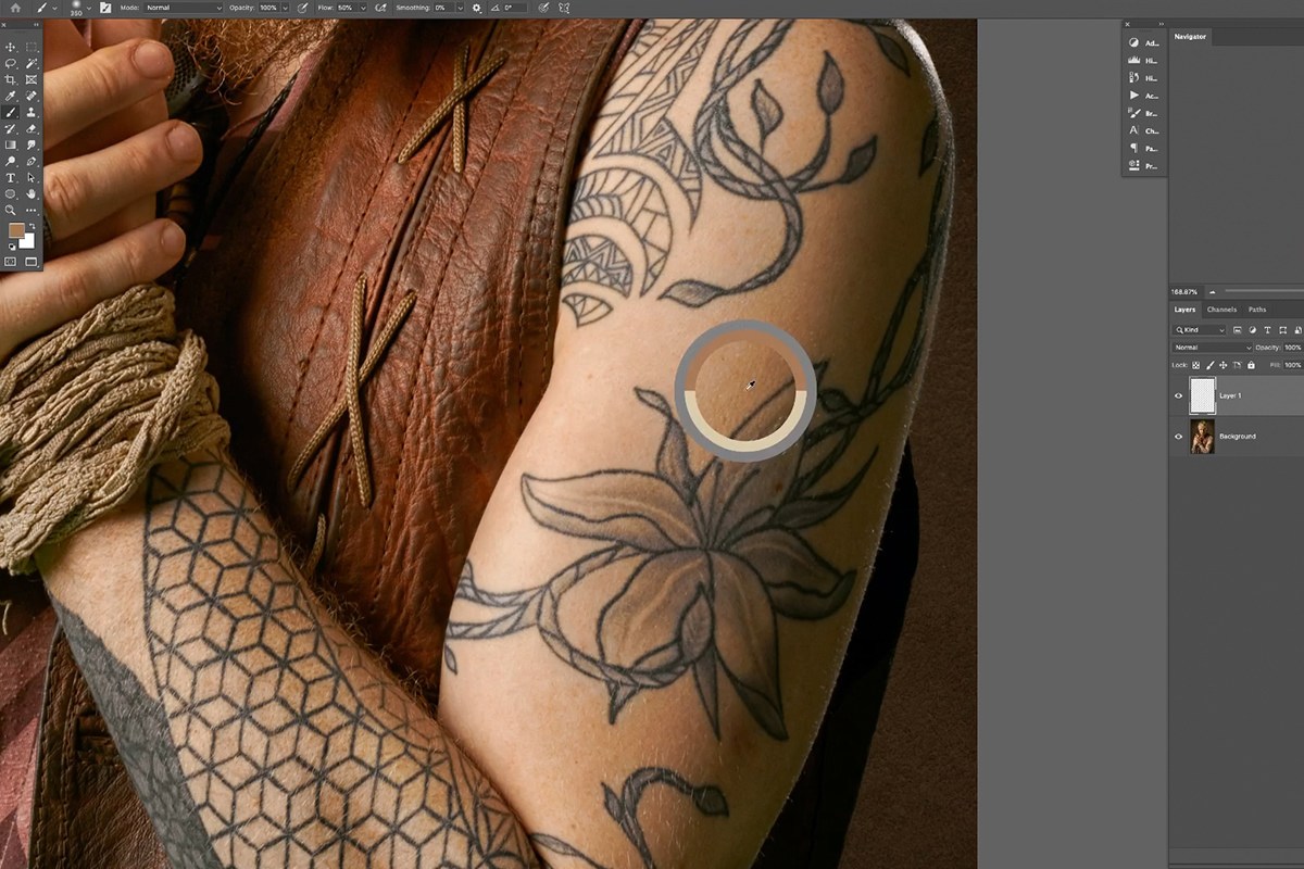 create skin texture from scratch in photoshop