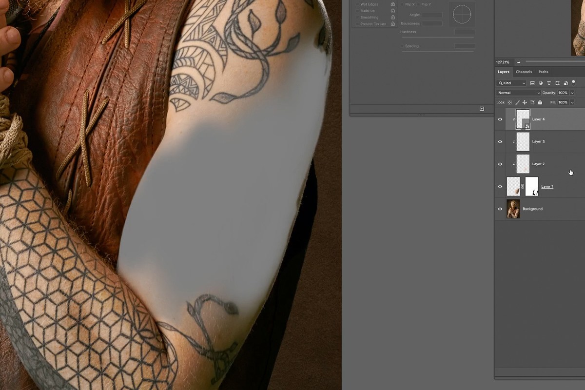 create skin texture from scratch in photoshop