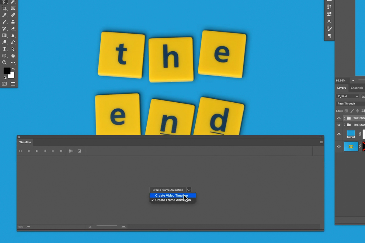 create a simple title animation in photoshop