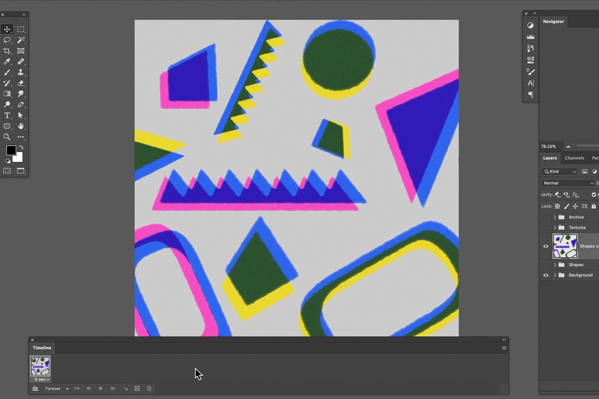 nudging an individual shape on the second animation frame