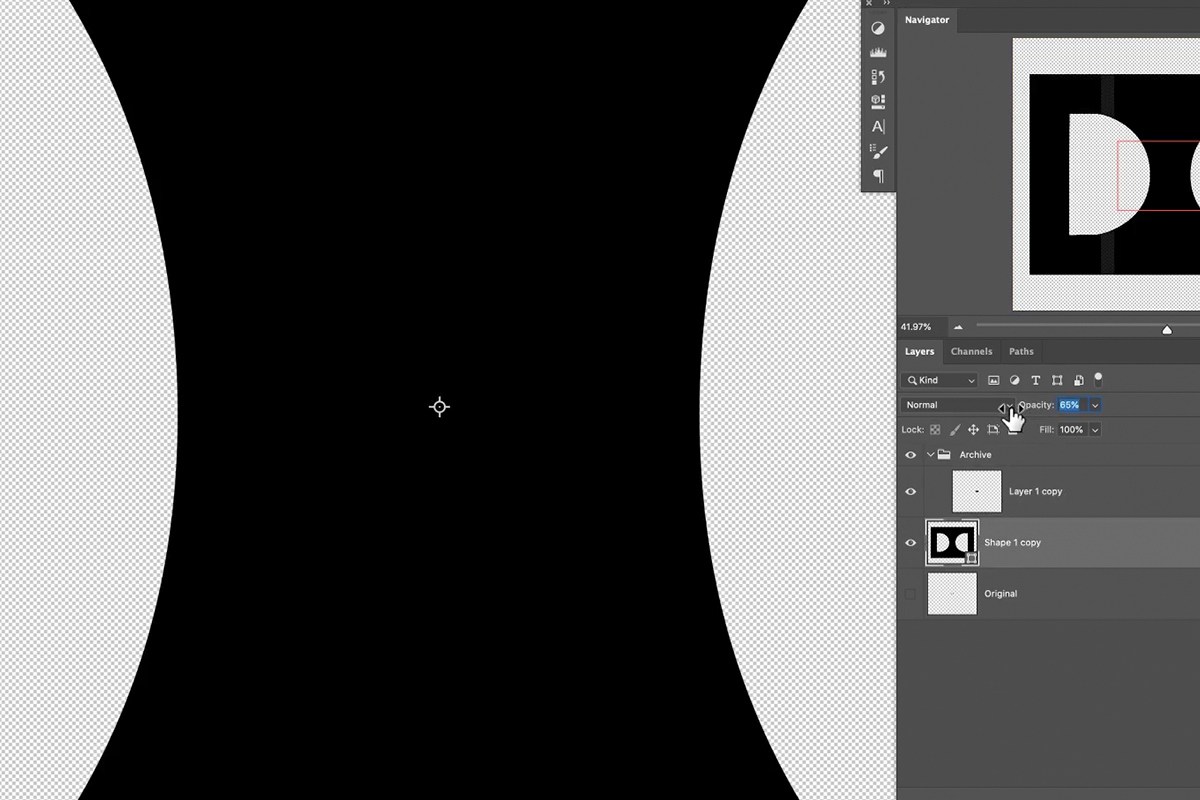 the vector version scaled up with perfectly crisp edges