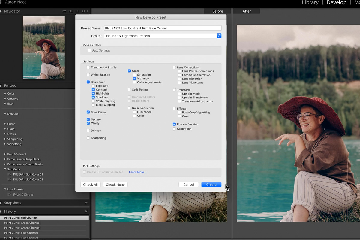 turn your looks into lightroom presets