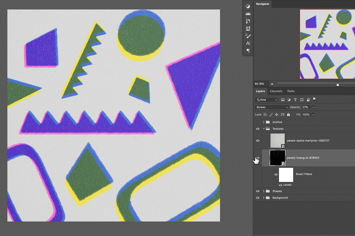the finished risograph print effect