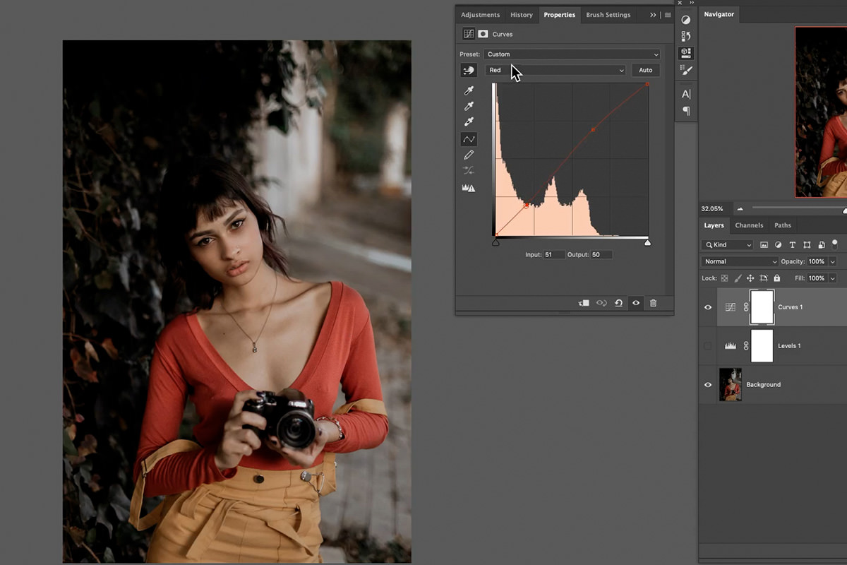 curves vs levels in photoshop