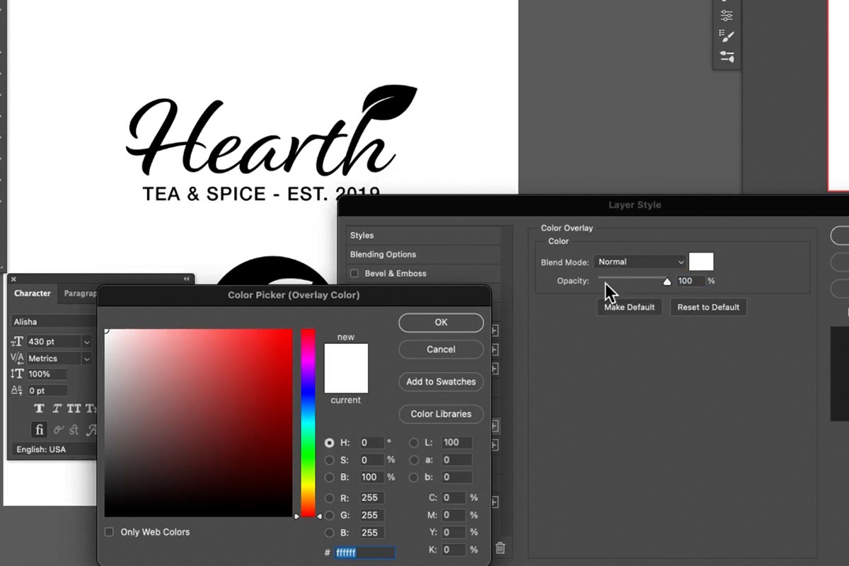 adding a radial gradient inside the badge on a clipped layer