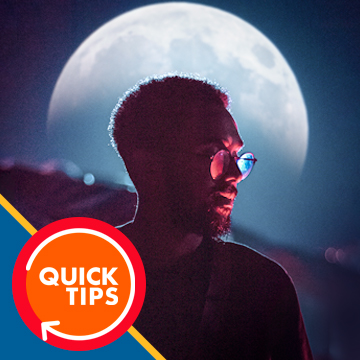 add a moon to a photo in photoshop