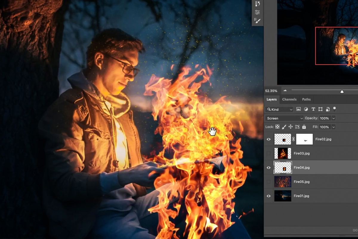 How to Create Realistic Fire in Photoshop - PHLEARN