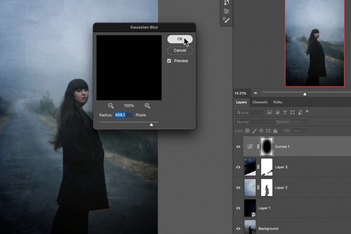 adding a Color Lookup adjustment layer above every other layer