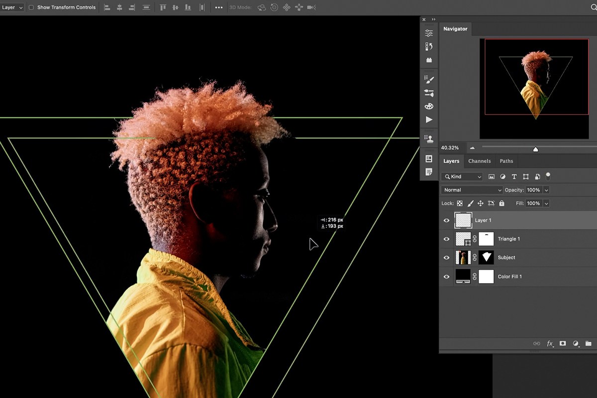 Shape duplicated and merged into a regular layer then converted to a Smart Object