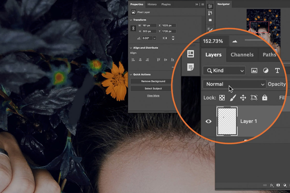 change color of plants and flowers in photoshop