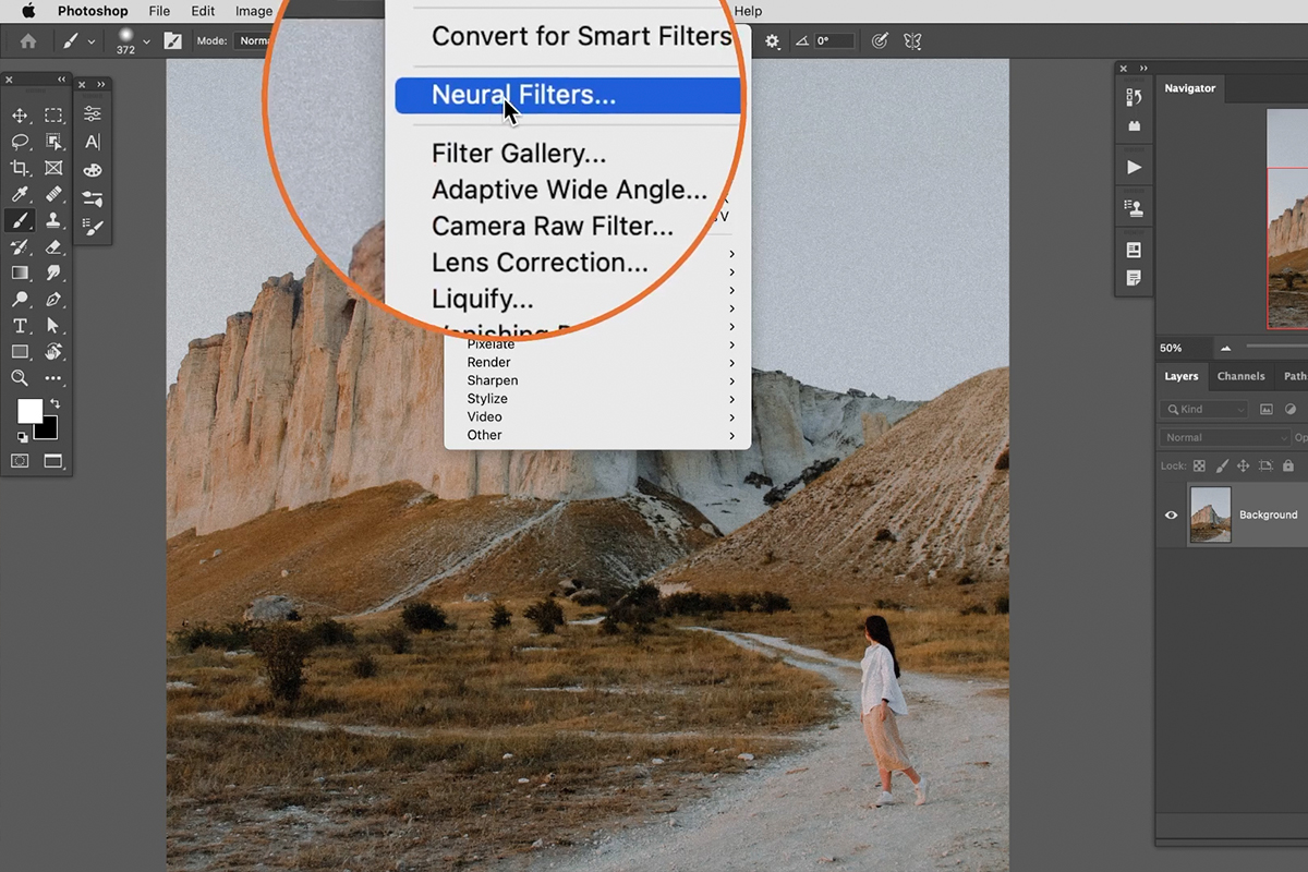 landscape mixer neural filter photoshop 2022
