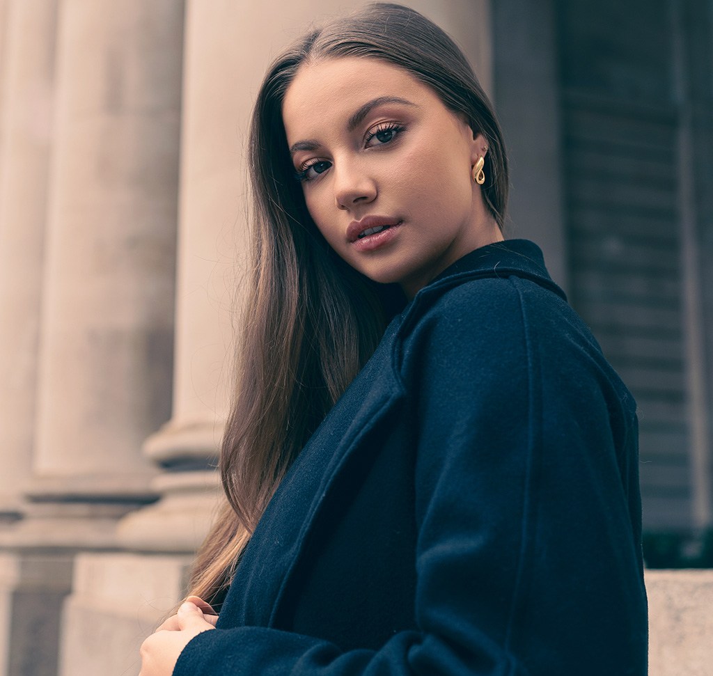 A color virtual copy of the same portrait, one of two edited versions created from the same original file