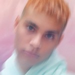 A blurred portrait with a light leak