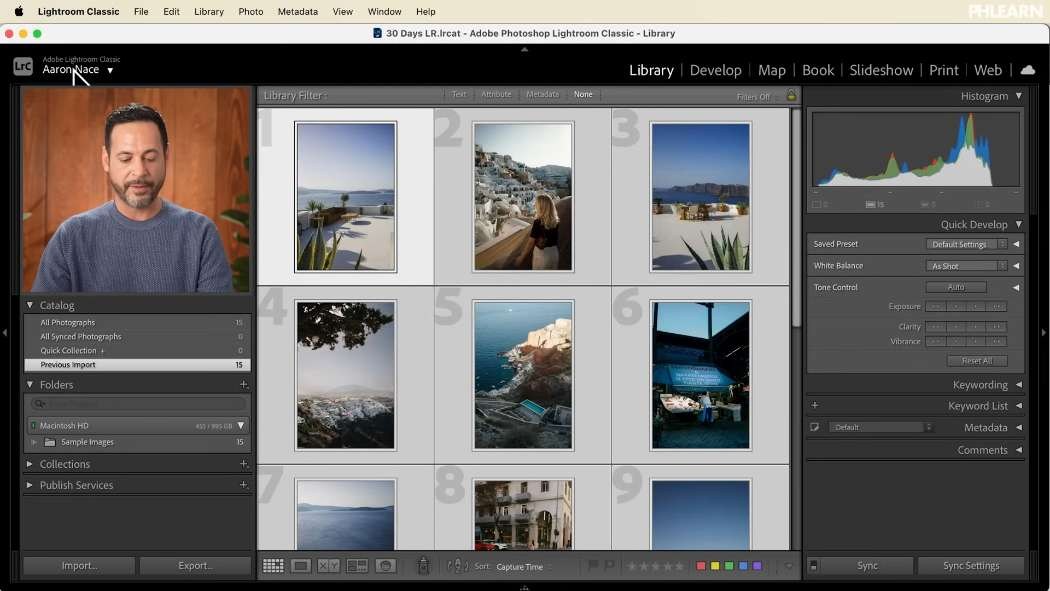 A folder of photos renamed with a custom name and a four digit sequence