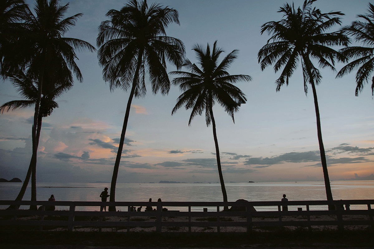 The same scene after a warmer color grade