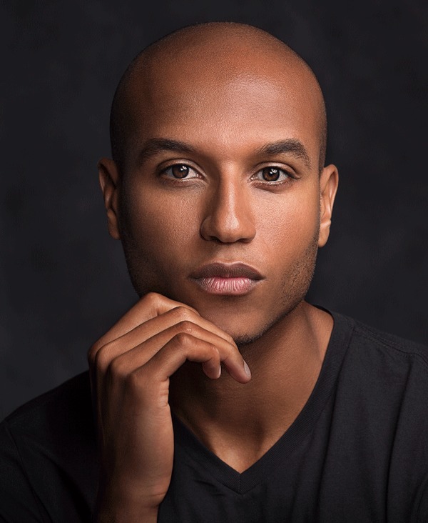 The same portrait after skin retouching