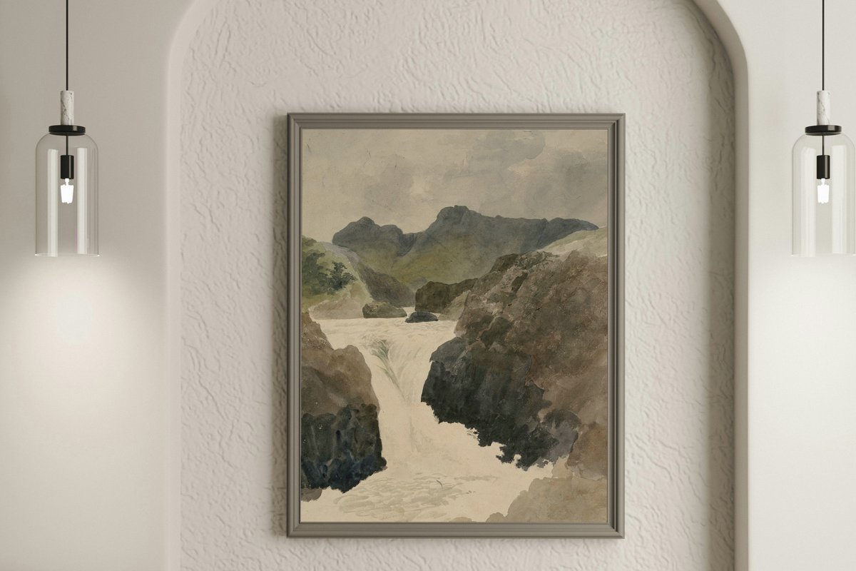 The painting brightened with a Light adjustment clipped to the painting layer only