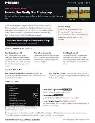 Page 1 of the free Firefly 5 PDF guide