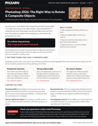 Page 1 of the free Rotate and Composite Objects PDF guide